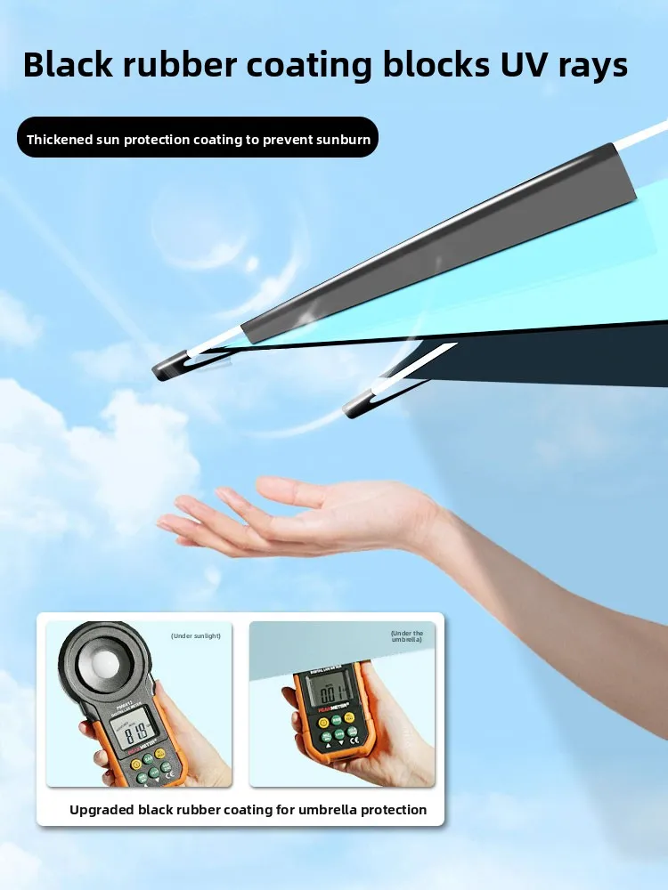 

Портативный зонт Fiing Shened Bla Glue Водонепроницаемый солнцезащитный крем от дождя Улучшенная версия солнцезащитного козырька Зонт Fiing