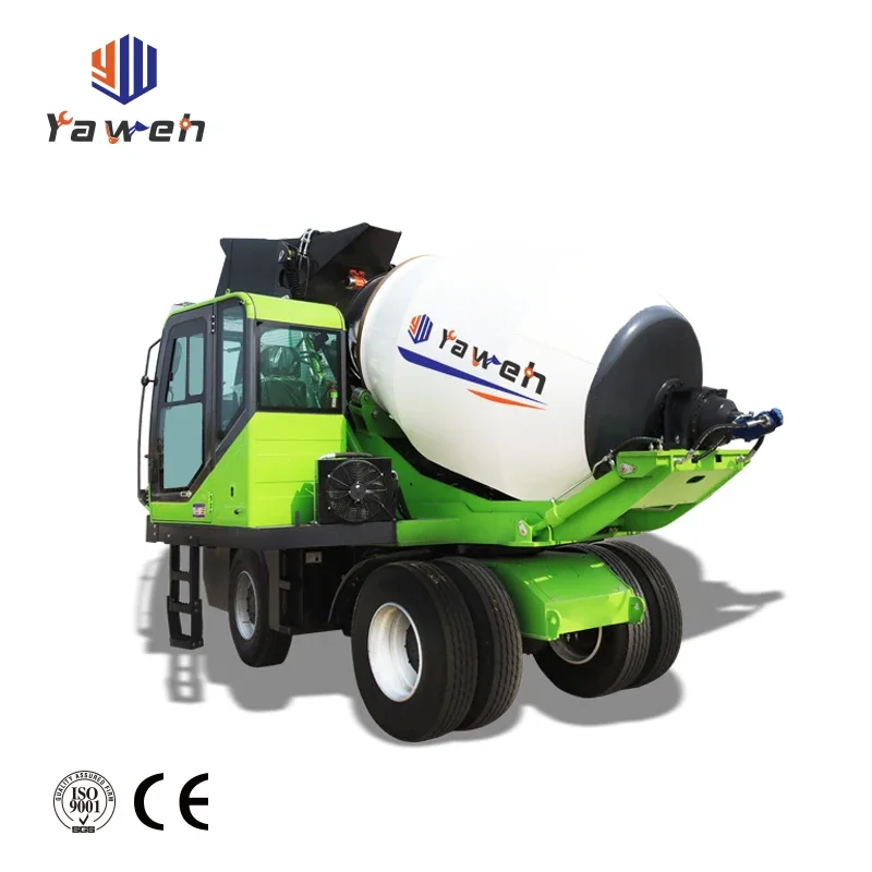 4 Wheel Drive Self Loading Cement Mixer Mini Concrete Pump Provided Yugong Machinery Co. Ltd Concrete Mixer and Pump National 2