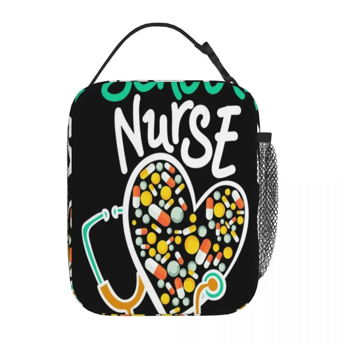 Bestselling Nurse Design Medical Graphic Nurse Appreciation Tee Compact Style Sports Lunch Bag Cycling Trip Small Lunch Bag