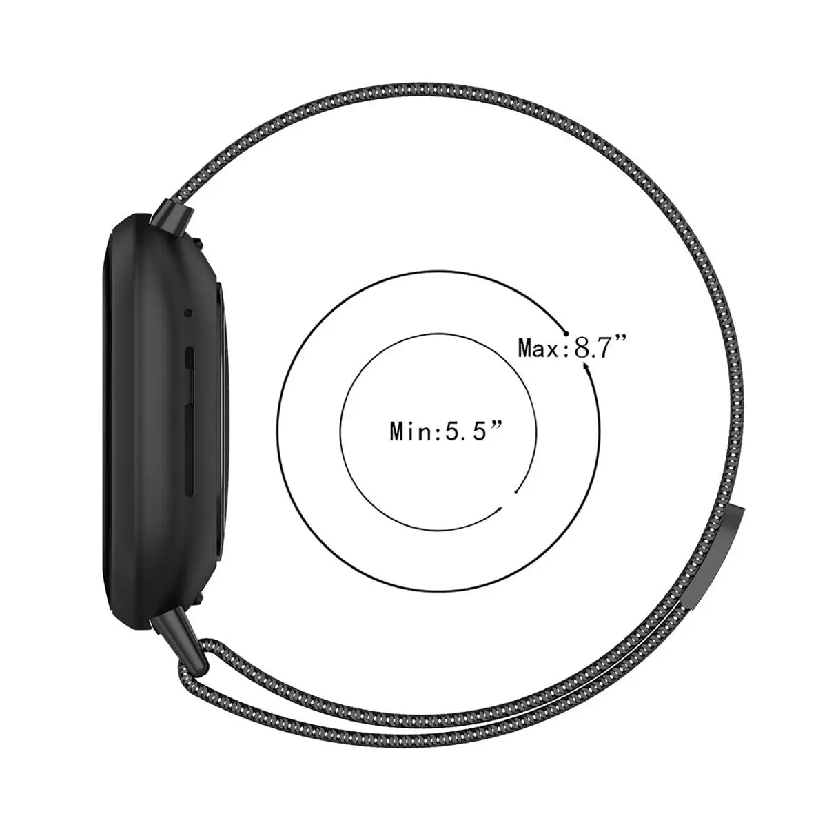 سوار ساعة XDfind Milanese المعدني المغناطيسي لساعة Fitbit Versa 4 / 3 / Sense 2 / Sense الحجم: S/L #3