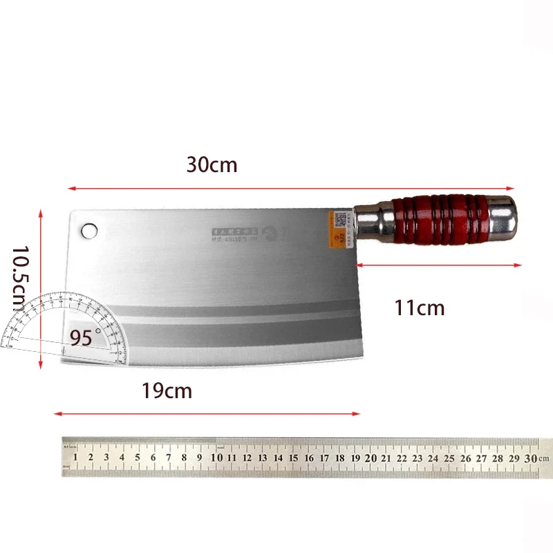 SHUOJI Top Quality Slicing Knife Chinese Handmade Kitchen Chef Knife Razor Sharp Easy cut Meat Fish Vegetable Non-slip Handle