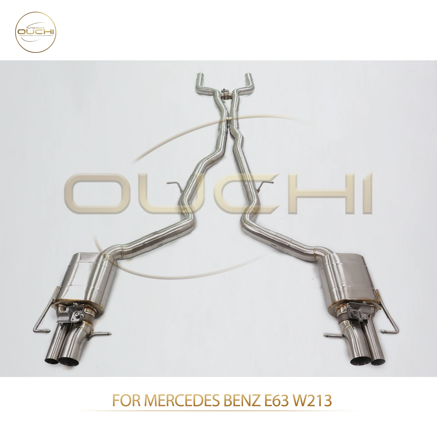 

OUCHI Factory Direct Sales Catback for Mercedes Benz E63 W213 76mm Pipe Stainless Steel Exhaust With Original Valves No Tips