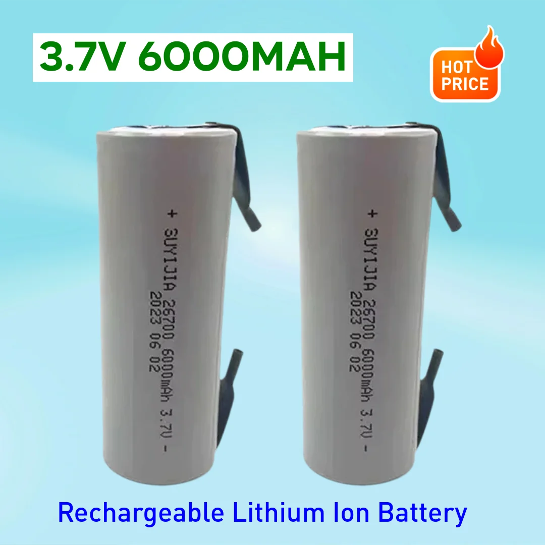 6000Mah New 26700 3…