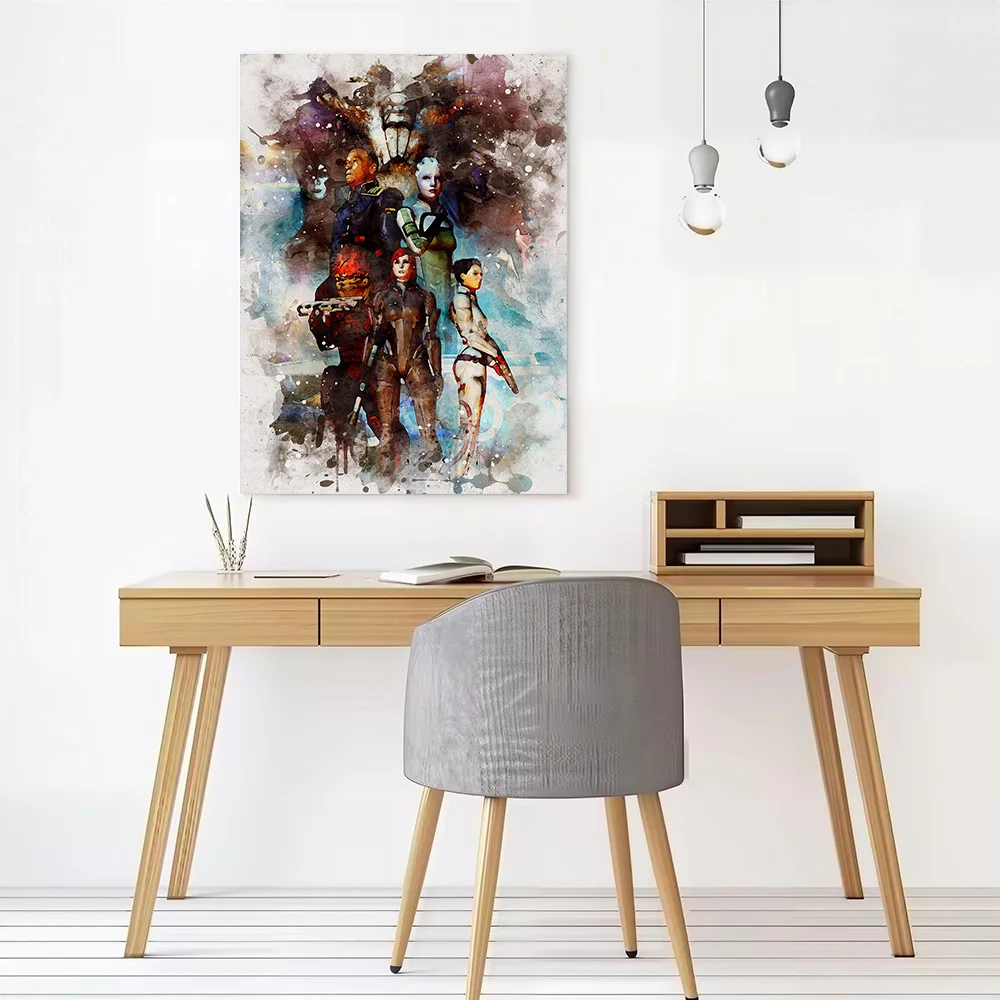 Mass Effect Canvas Poster Wall Art Customizable High Quality Printed Picture for Decorative Paintings Modern Home Decoration
