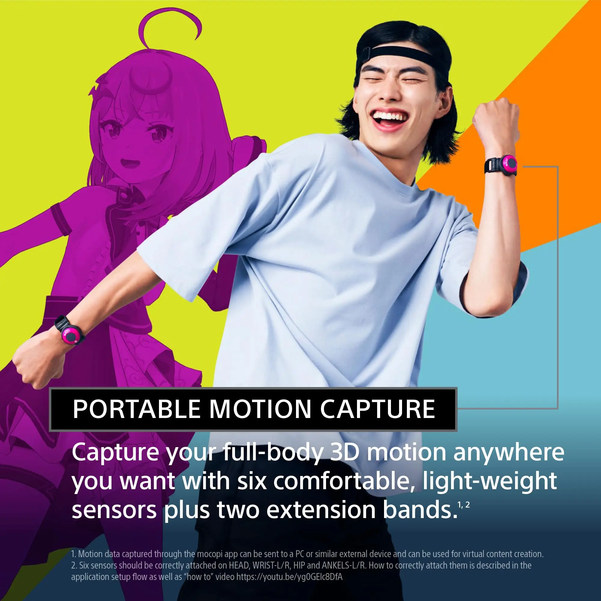Mocopi 3D Mobile Motion Capture for VR and 3D Content Creation