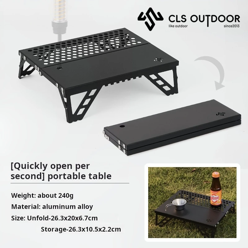 

Ultra-Mini Portable Folding Table for Outdoor Camping Hiking Cycling Mountain Single Person Lightweight Pocket Table for Fishing