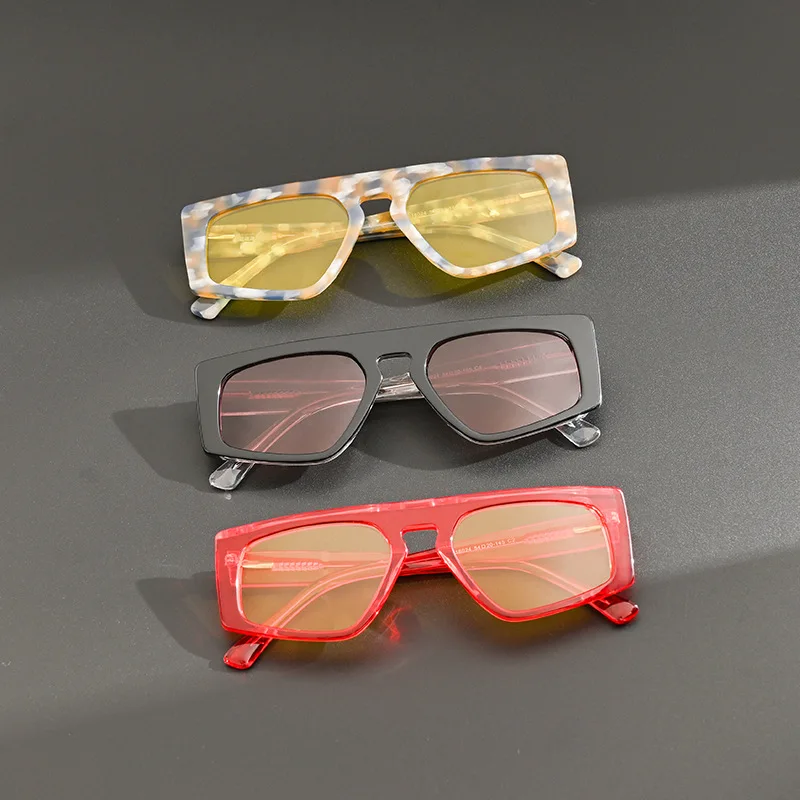 

2026 Personalized Sunglasses Acetate Colored Lens Women Trendy Outdoor Eyewear Men Travel Driving Prescription Custom Glasses