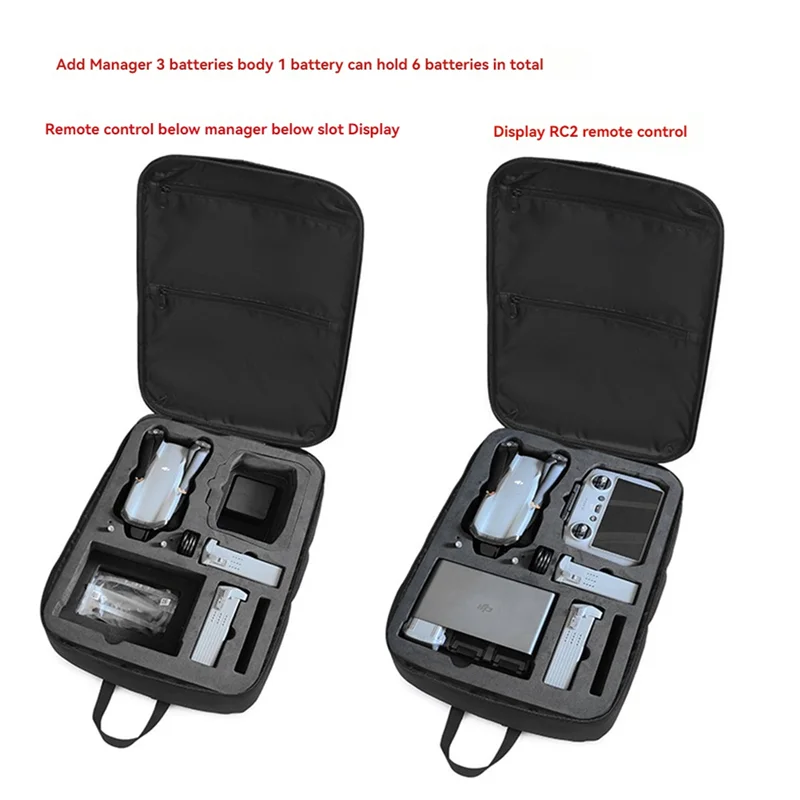 

3CGRO-для DJI Air 3, рюкзак для дрона, портативная сумка для хранения для DJI RC 2/RC-N2, прочный чехол для переноски аксессуаров DJI Air 3