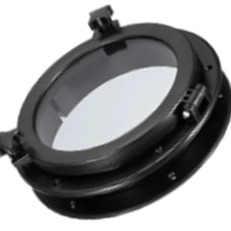 Marine Boat Yacht Porthole ABS Plastic Round Hatches Port Lights Replacement Windows Port Hole Opening Portlight