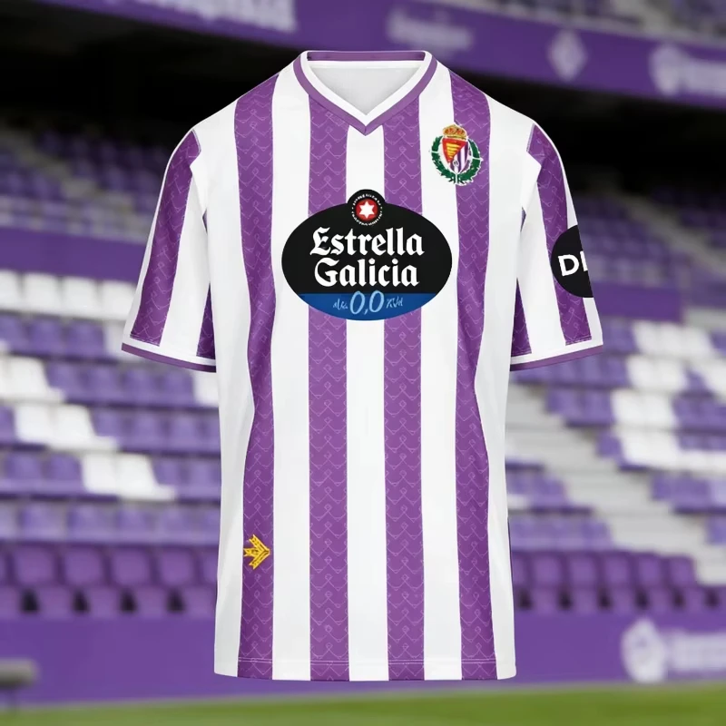 2026Hot Selling NewValladolid Themed Fan Clothing 3Dprinted Sports Casual Comfortable Breathable Quick Drying Parentchild Outfit