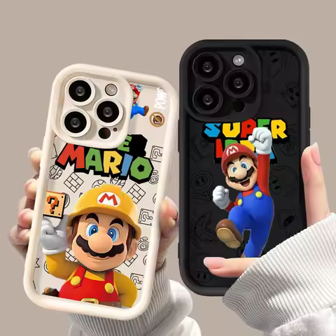 Super Mario Phone Case For Samsung Galaxy A55 A54 A34 A35 A15 A16 A25 A32 A52 A72 A73 A52S A33 A23 A22 A04 A05 A14 A24 A50 A70