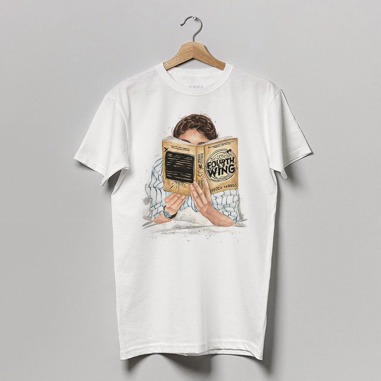 T-shirt libro Fourth Wing T-shirt Bookish Opzioni per capelli e pelle Y2k Streetwear Top
