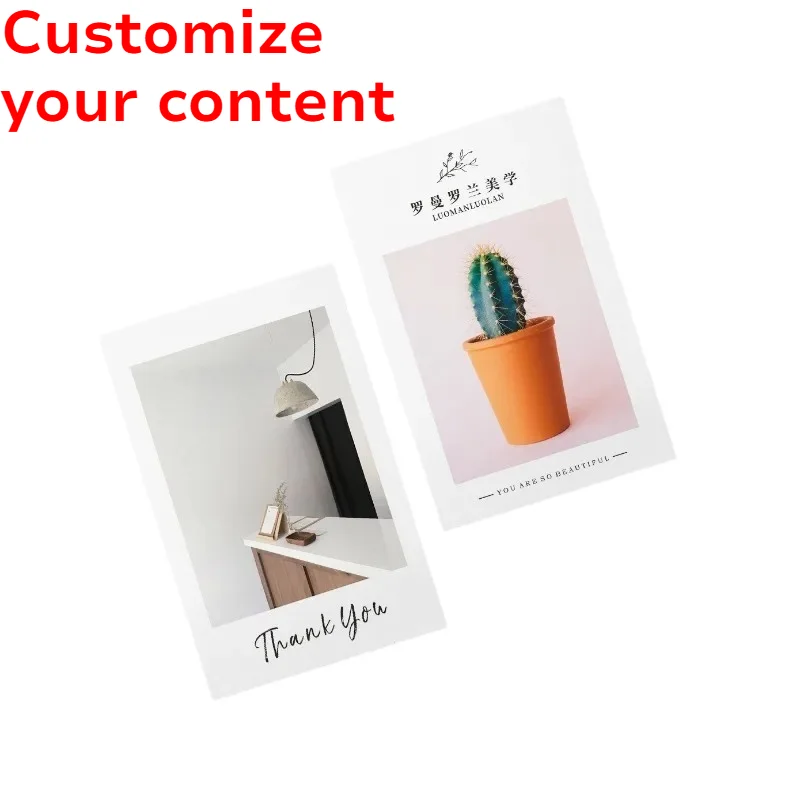2000 Pcs Size 7x6cm Personalized Custom Cards Custom Logo Text Photo Printing For All Occasions