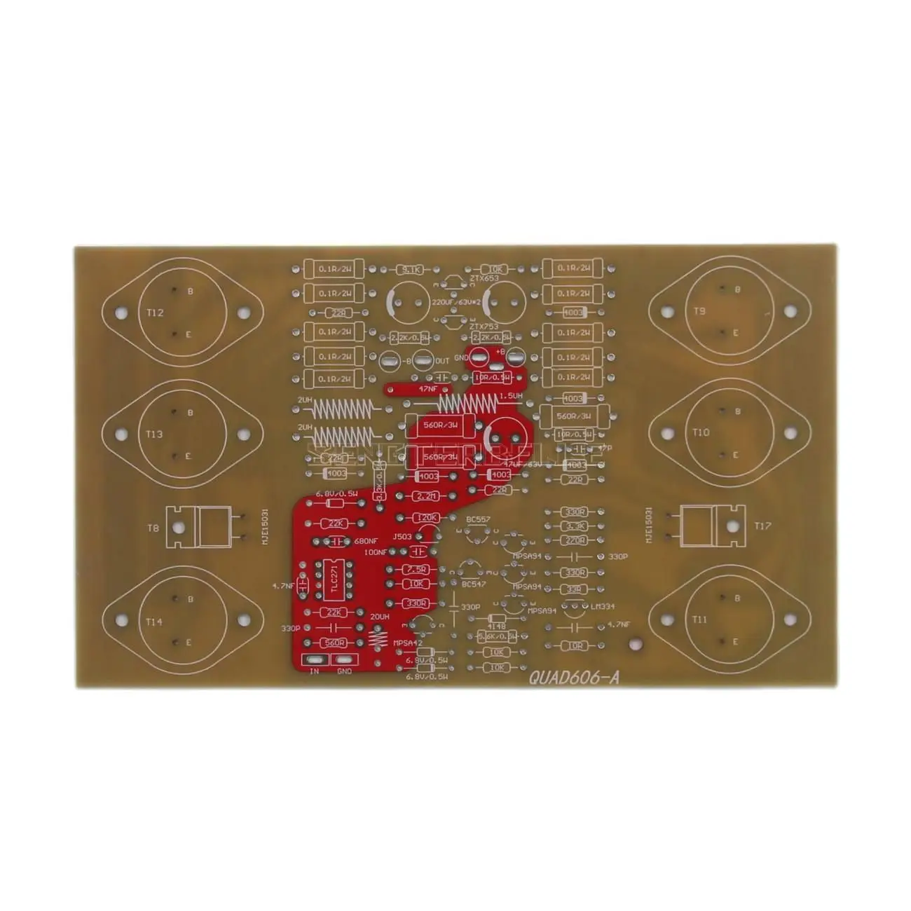 ขึ้นอยู่กับคลาสสิก QUAD606 DIY HiFi สเตอริโอเครื่องขยายเสียง PCB + แหล่งจ่ายไฟ PCB