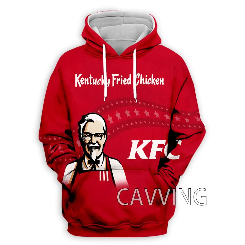 ใหม่แฟชั่นผู้หญิง/ผู้ชาย3D พิมพ์ตลก KFC Hoodies เสื้อ Harajuku เสื้อ Hoodie Tops เสื้อผ้า