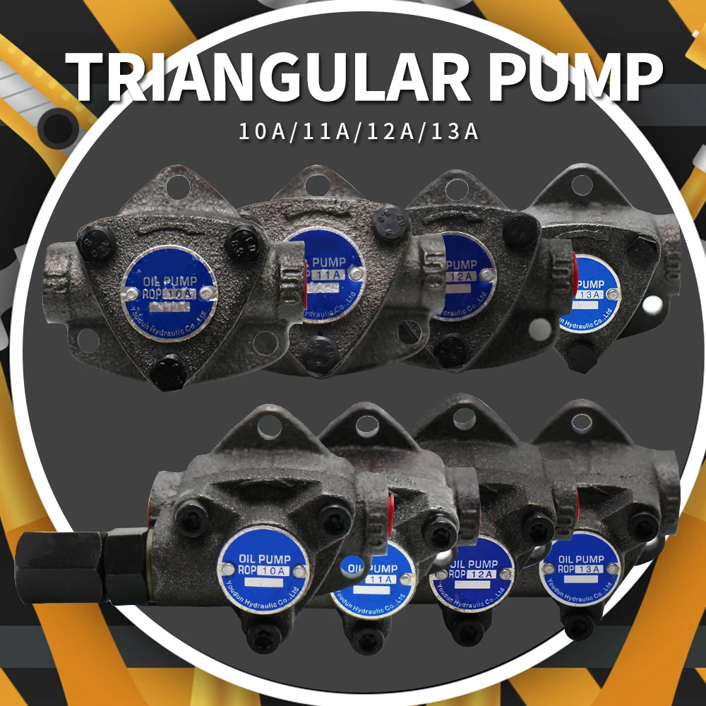 Oil Gear Hydraulic Lubricant Pump Low Pressure Triangular Cycloid Pump Triangular Top-10A Rop-11A 12A 13A for Viscous Liquids