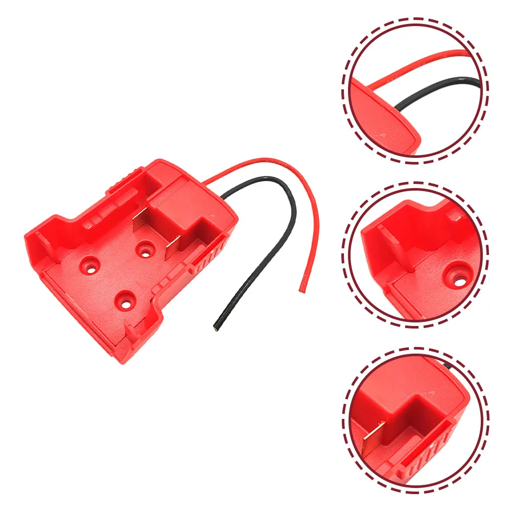 

Power Wheels Battery Adapter 14.4V to 18V Lithium Ion Dock Power Connector for DIY Fans Heating Clothing Secure