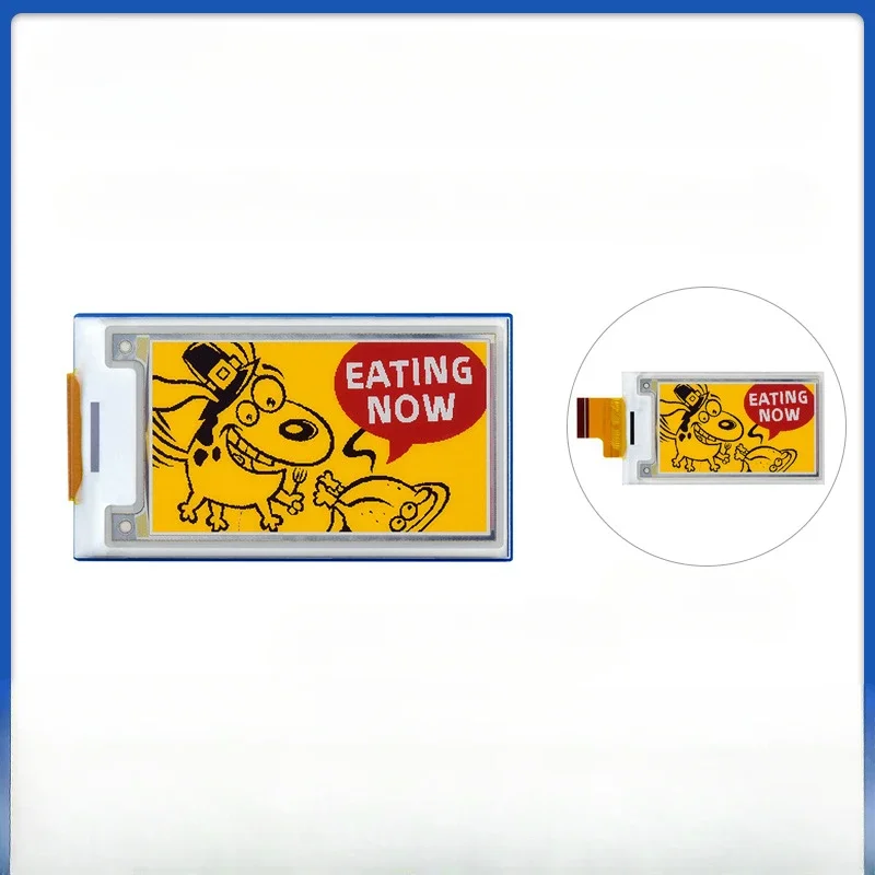 Modul Layar Tinta 2,36" e-Paper Resolusi 296 x 168 Merah, Kuning, Hitam dan Putih