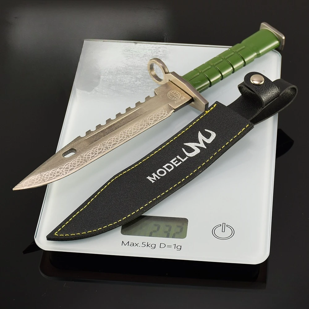 Go Go – périphériques de jeu M9, couteau, modèle d'arme artisanal en métal, ornement de bureau à collectionner, cadeaux d'anniversaire créatifs pour petit ami, jouet pour garçon