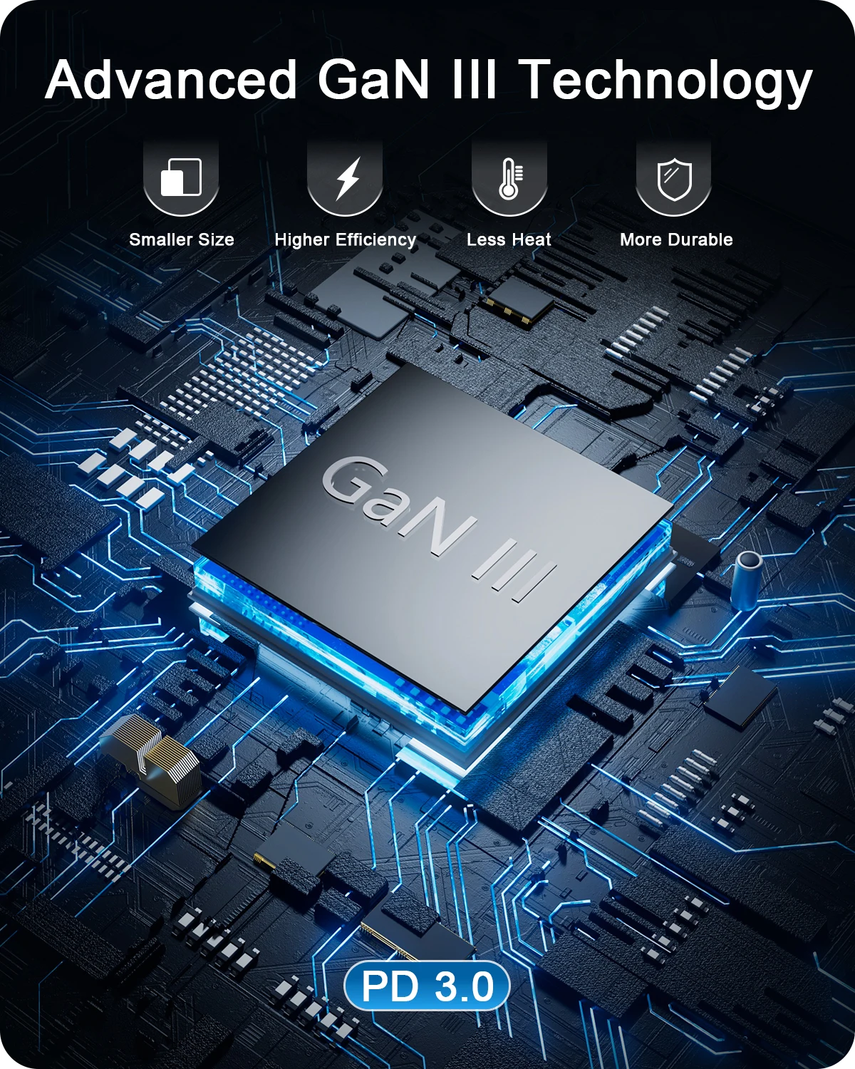 LENCENT 65W GaN 범용 여행용 어댑터(USB 2개 포함) 3 유형 C 고속 충전 올인원 여행용 충전기 EU/UK/USA/AUS 여행용 썸네일 6