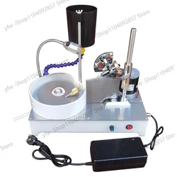 Polishing Machine Polisher Flat Grinder Lapidary Machine 120W 2800RPM Gemstone Grinding Faceting Machine Faceted Jewelry