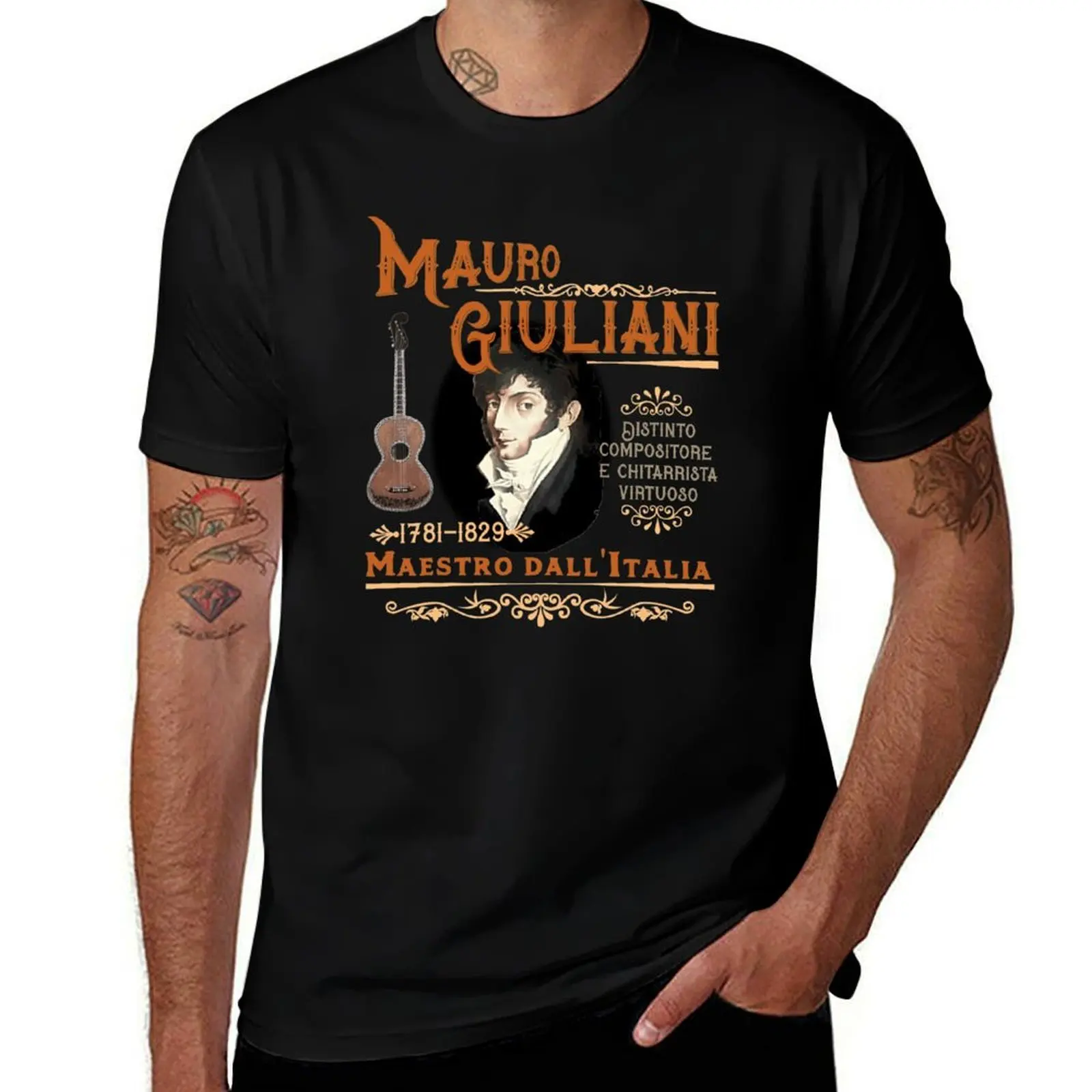Mauro Giuliani Maestro Dall' Italia T-Shirt Industrial Work Tee Shirt T-Shirt