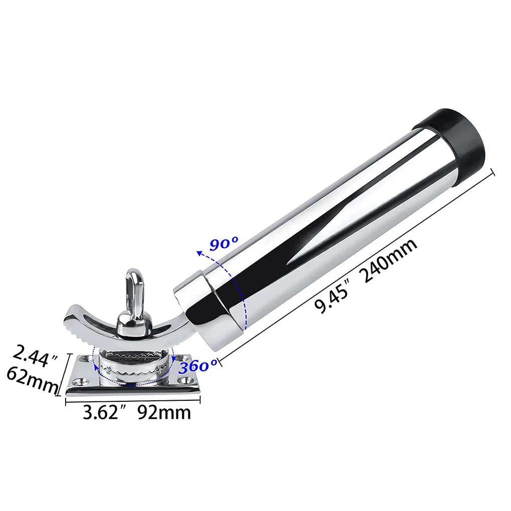 حامل قضيب الصيد سطح جبل قابل للتعديل رف القطب أداة بحرية قوارب المعدات الأجهزة قوس الملحقات أصحاب جزء #6