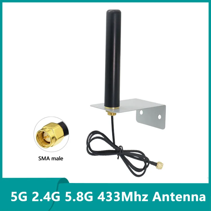 Remote Control 5G 4G Outdoor/ Indoor External WiFi LTE GSM 2.4G 5.8G 433Mhz Smart Terminal Aerial Cabinet Waterproof Antenna 1m