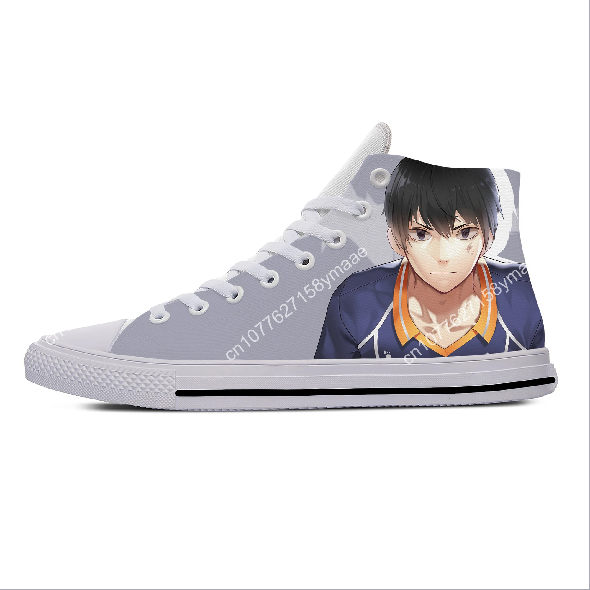 Summer Hot Cool Anime Manga Haikyuu Kageyama Tobio Kuroo Casual Shoes High Top Men Women Sneakers Classic Latest Board Shoes
