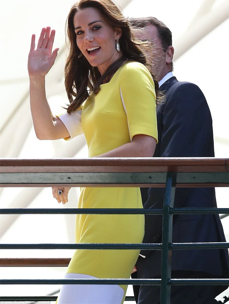 Imagem -03 - Princesa Kate Middleton Vestido Elegante de Luxo Verão Midi Lápis Vestidos Feminino Gola Quadrada Volta Zíper Escritório Formal Trabalho Wear