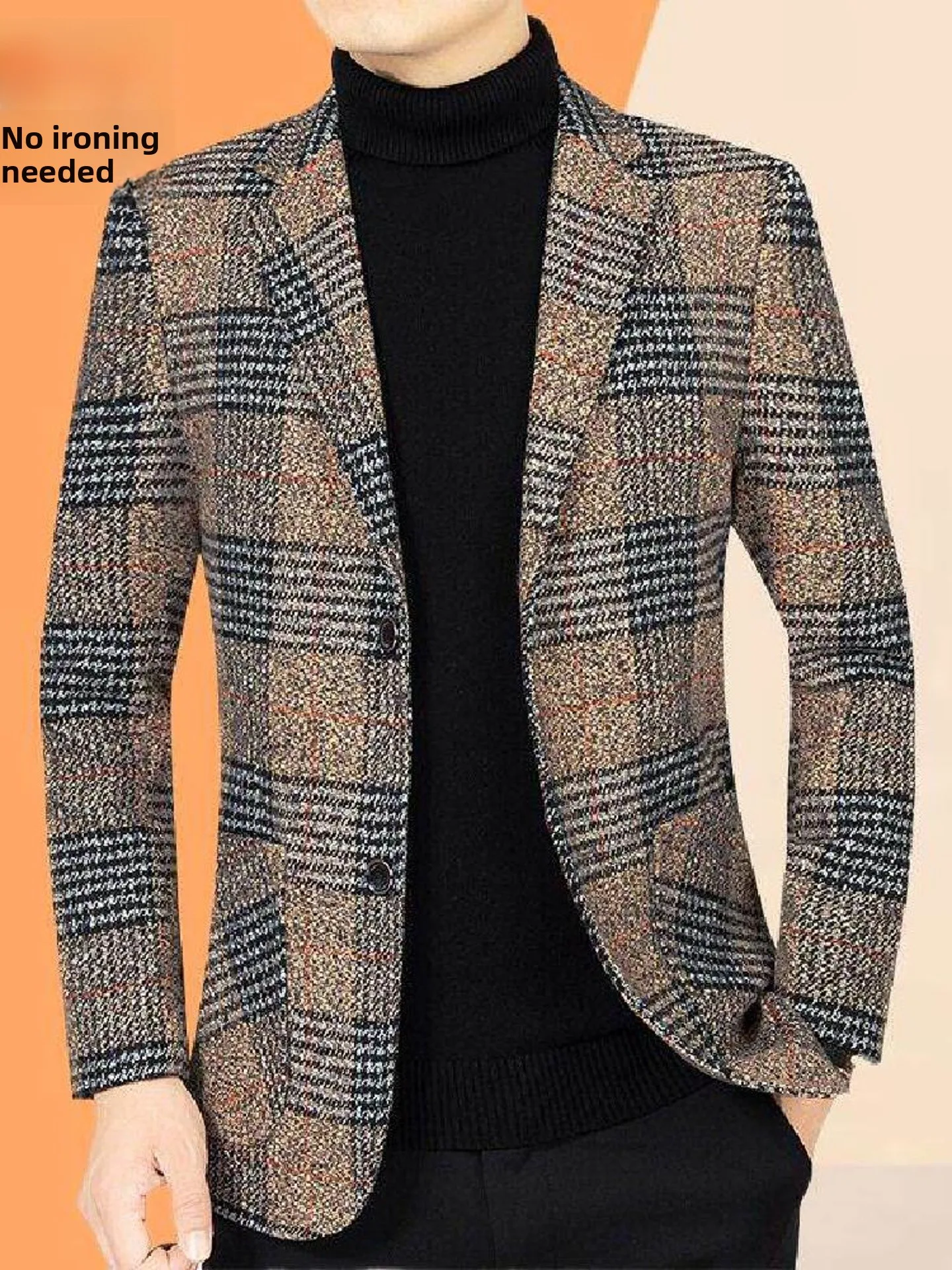 

Casual Midlife Men's Suit Jaet Luxury Spring New Sle Iron-Free Single Piece Spring Autumn Men's Western Clothes