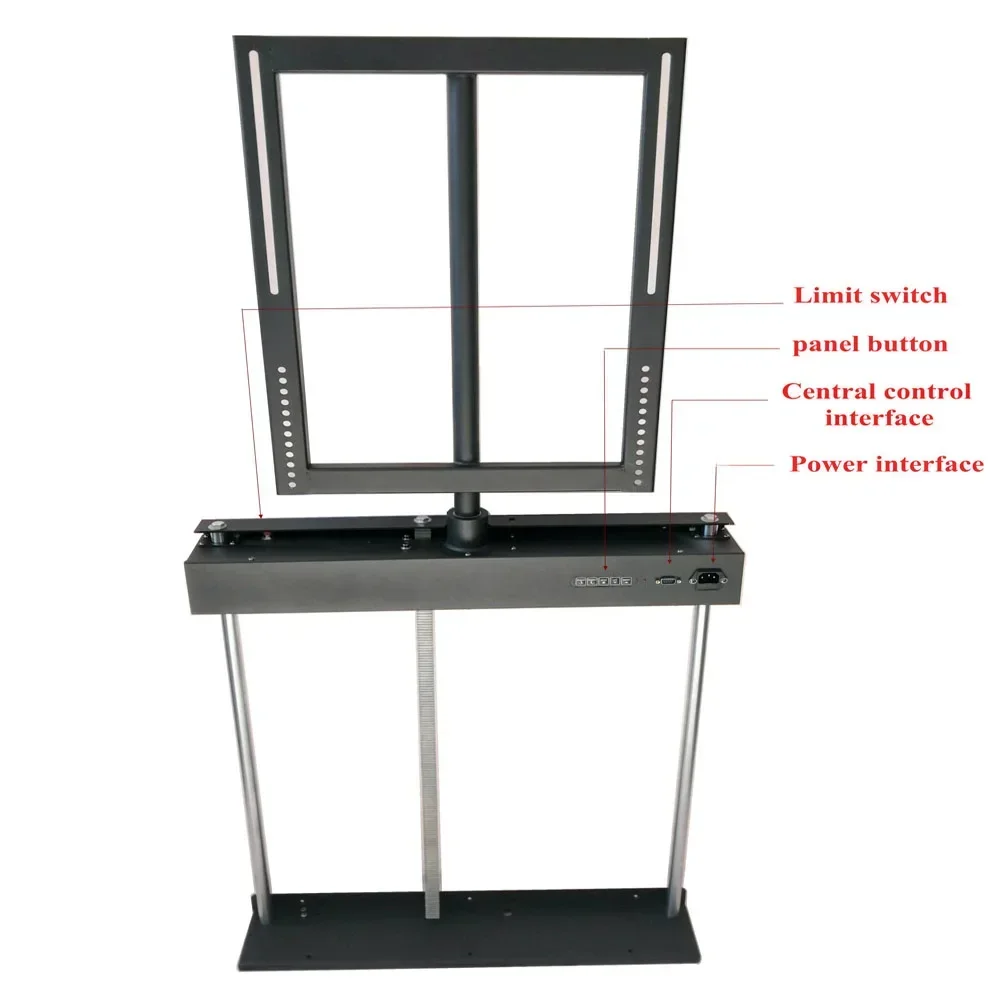 2025/55 "-60" بمحرك لأعلى ولأسفل، حامل رفع تلفزيون بمحرك 340 درجة #3