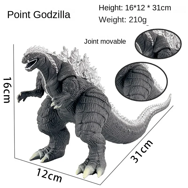 Godzilla X Kong The New Empire New Colors Action Anime Figure Titan Godzilla 23cm Soft Glue Monster Doll Model Ornaments Toys