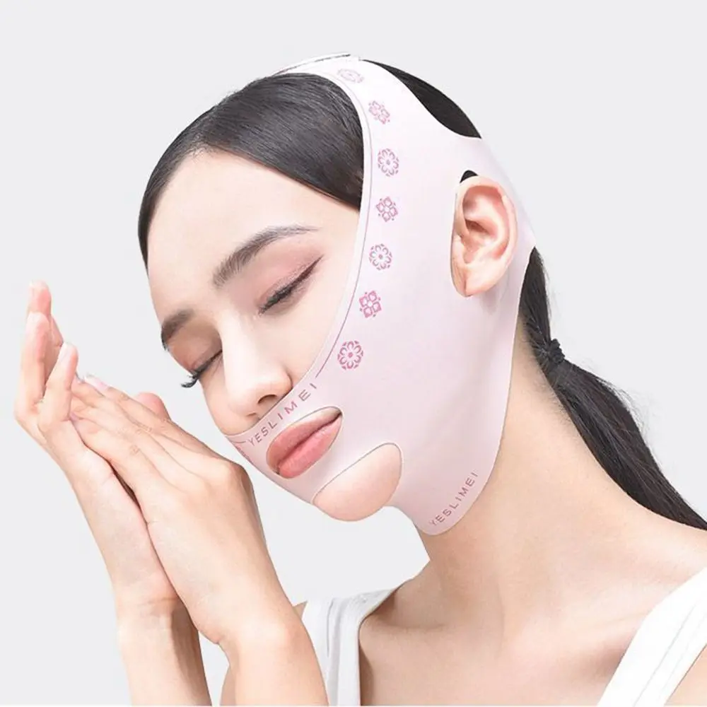 Adjustable Face Sculpting Sleep Mask Elastic Breathable V Line Shaping Mask Slimming Strap Skin Care Lifting Tightening Mask