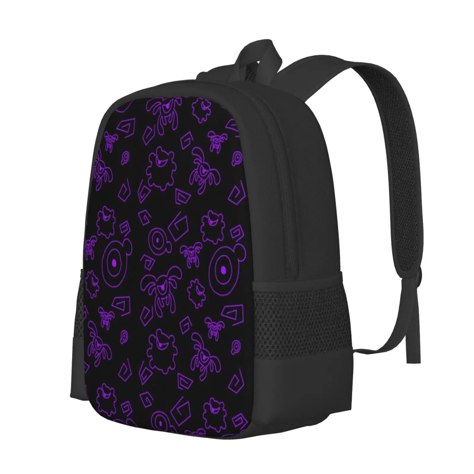 Animal Jam Phantom Pattern (Black And Purple) Hot Sale Schoolbag Backpack Fashion Bags Animaljam Aj Phantoms Animal Jam Phantom