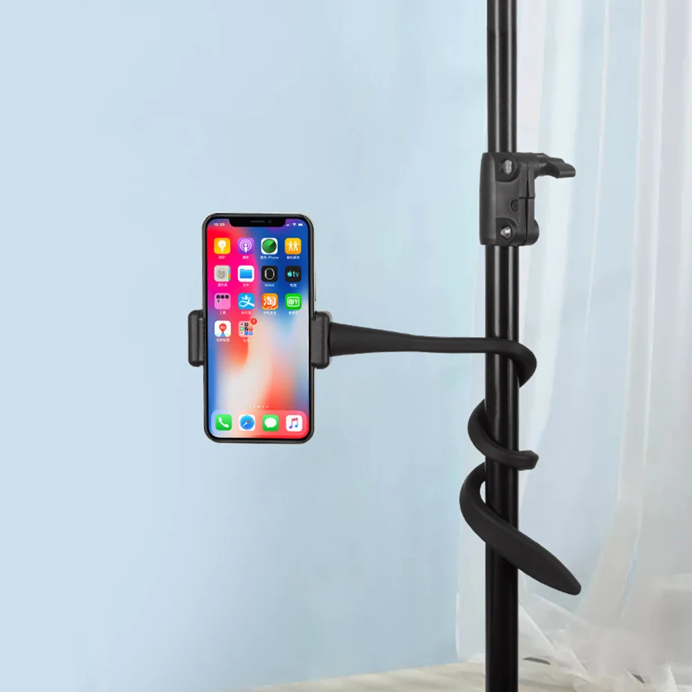 Flexible Phone Holder Foldable Live Video Mic Stand Mobile Phone Multi-functional Adjustable Arm Lightweight New