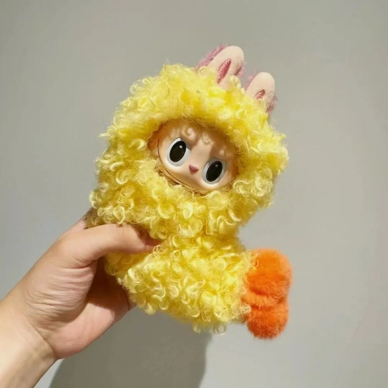 

2025 NEW Clothes for Labubu 17cm Funny Plush Doll Fried Shrimp Outfit Display DIY For Labubu Standing Clothes Doll Accessories