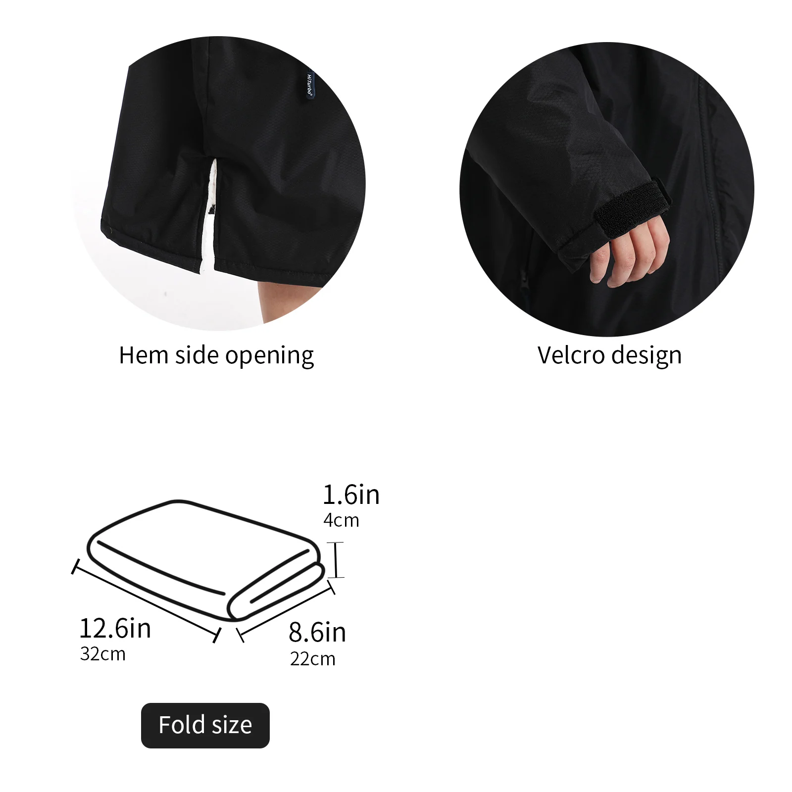 Mutao Children's Fleece-lined Warm Bathrobe, Windproof And Cold-resistant Composite Cape, Suitable For Beach Swimming, Diving, And Surfing; Hooded Design, One Size Fits All