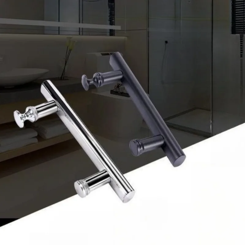 Bathroom Glass Door Sliding Door Handle Hole Spacing: 145mm Bathroom Door Handle - Stainless Steel 304. view 6