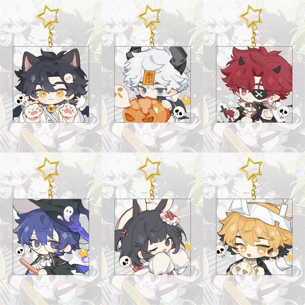 6CM Anime LINK CLICK Acrylic Keychain Model Cosplay Characters Ornament Accessories Goods Collection Gifts