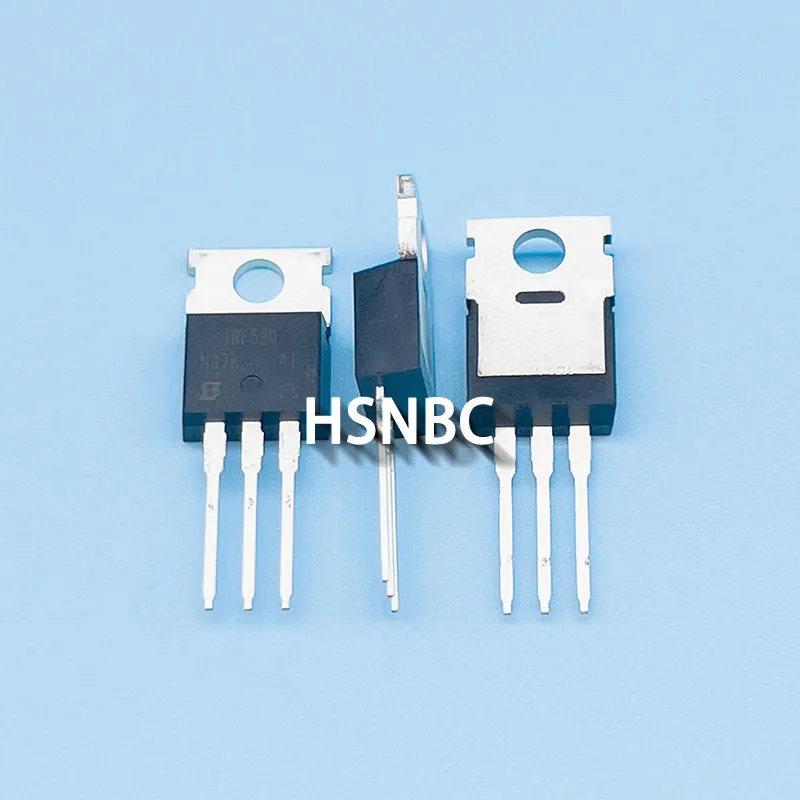 10Pcs/Lot IRF520 IRF520PBF TO-220 100V 9.2A MOSFET N-channel Power Transistor 100% New Imported Original