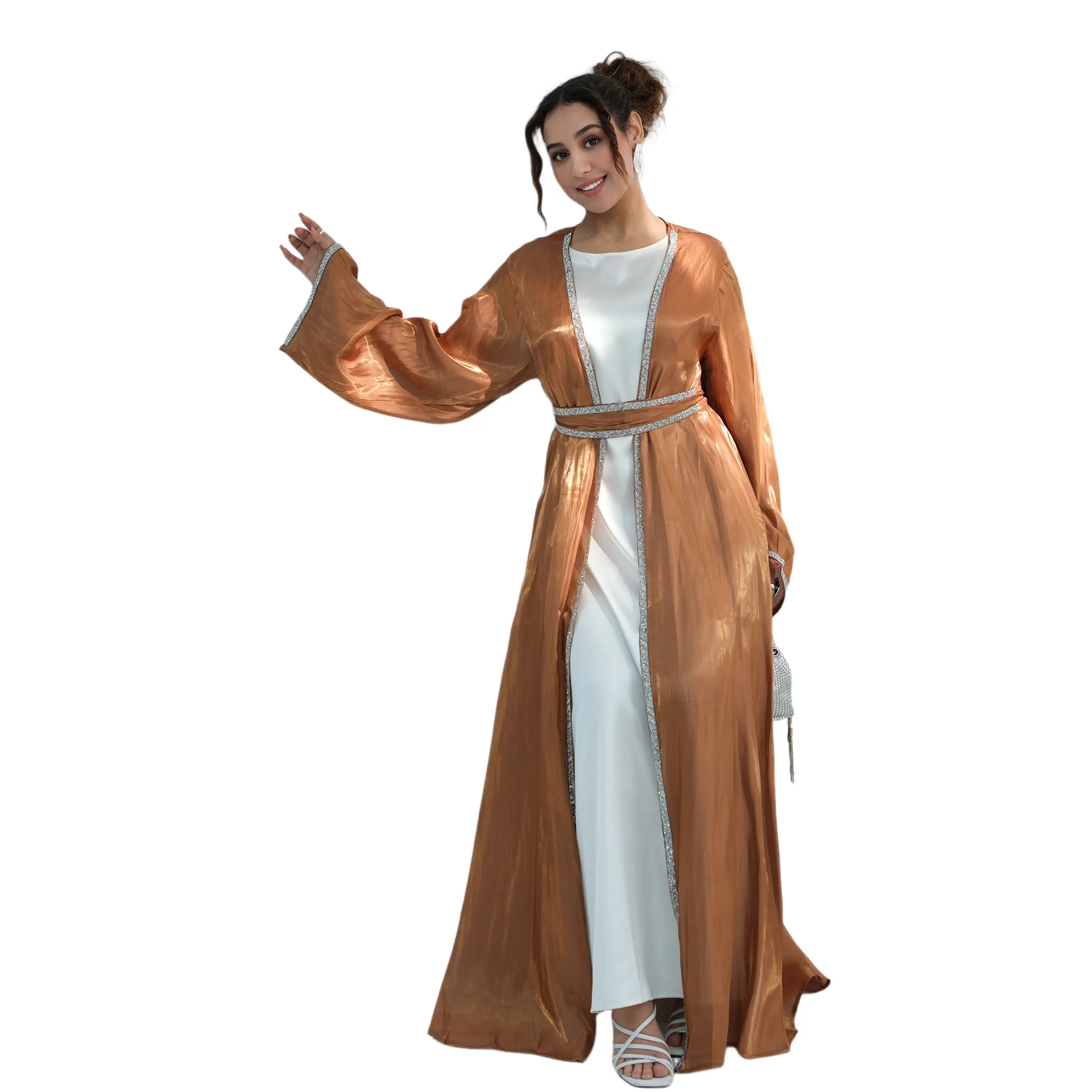 

Исламское платье для женщин: Джаллябия, Абайя, Кафтан, Кимоно, Кардиган, Роба, Кебая. Открытая абайя в дубайском стиле. Одежда для Рамадана и Ид.