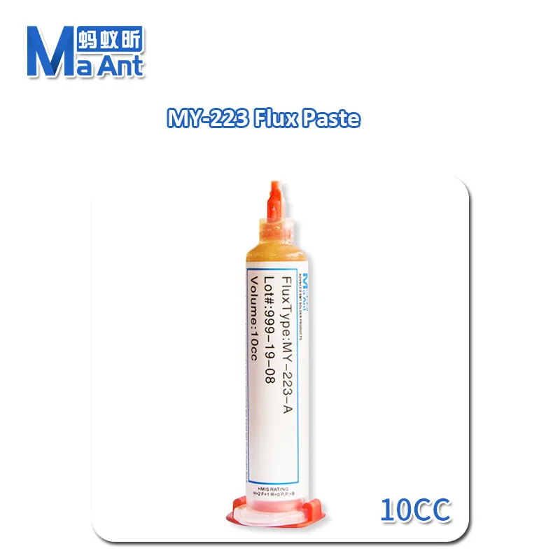 MaAnt MY-223A Halogen-Free SMT Soldering Flux Solder/ Paste Rosin Welding Oil /Aluminum Alloy Tube Mate Welding Oil Needle Tube
