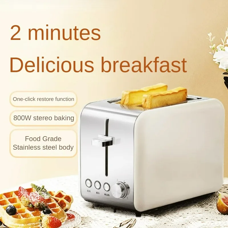 

Toaster Sandwich Maker Breakfast Maker Mini Automatic Toaster for Home 2 Slices of Bread Тостор Для Бутербродов Tostadora De Pan