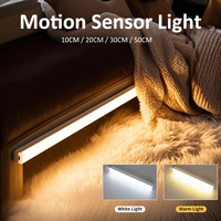 LED Body Sensor Light Wardrobe Bedside Corridor Bathroom Auto Sensor Glow Bedroom Night Light Magnetic Desk Reading Light