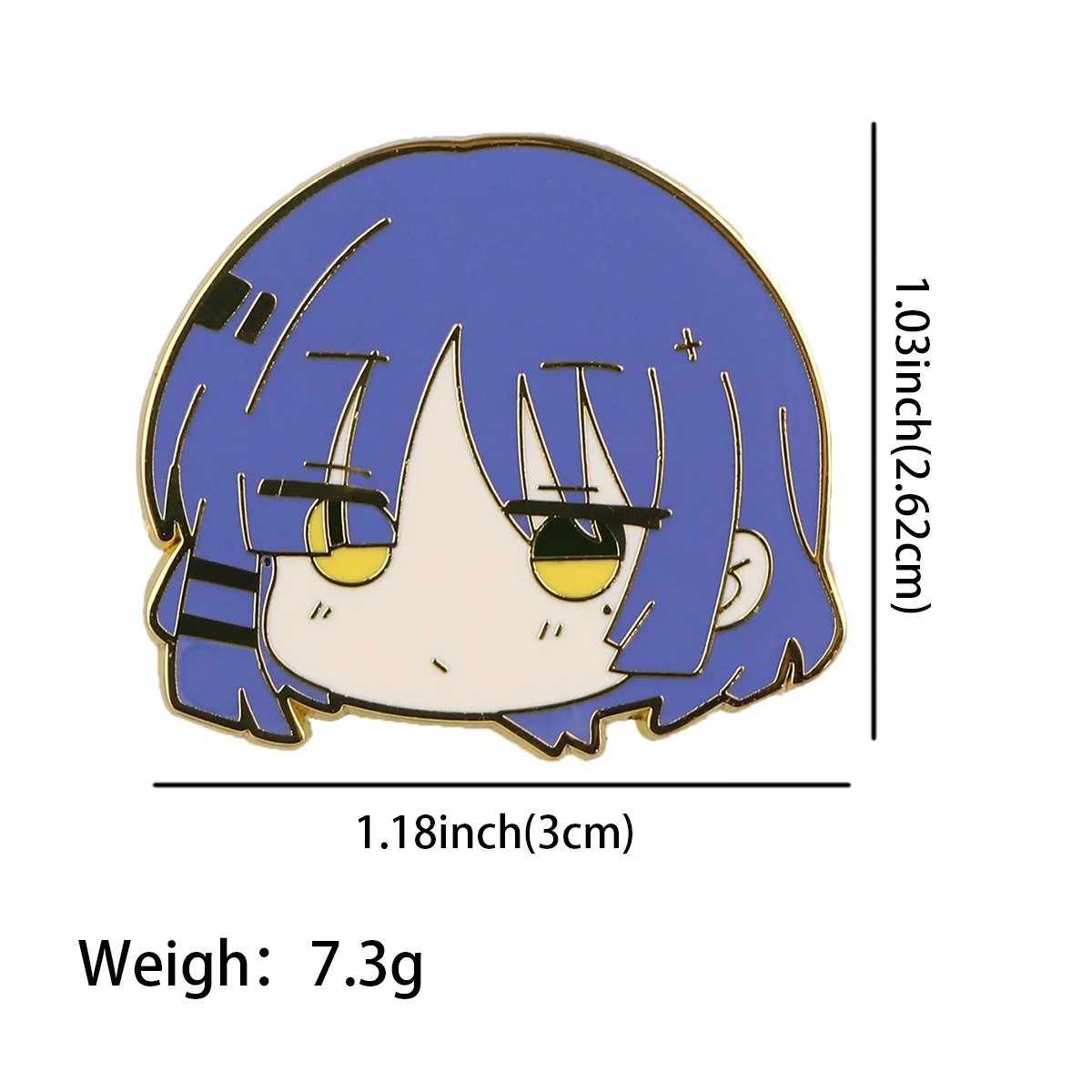 4PC BOCCHI THE ROCK Anime Cosplay Brooches Cute Character Pins Clothing Backpack Lapel Badges Fashion Jewelry Accessories Gifts