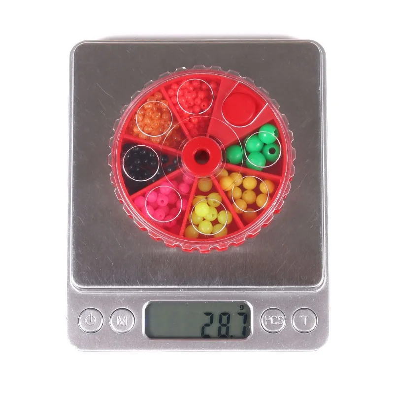 1 مجموعة الصيد الخرز مضيئة البحر الصيد الملحقات الصغيرة الفول حجب مضيئة الخرز الصيد مجموعة حجب أدوات الصيد