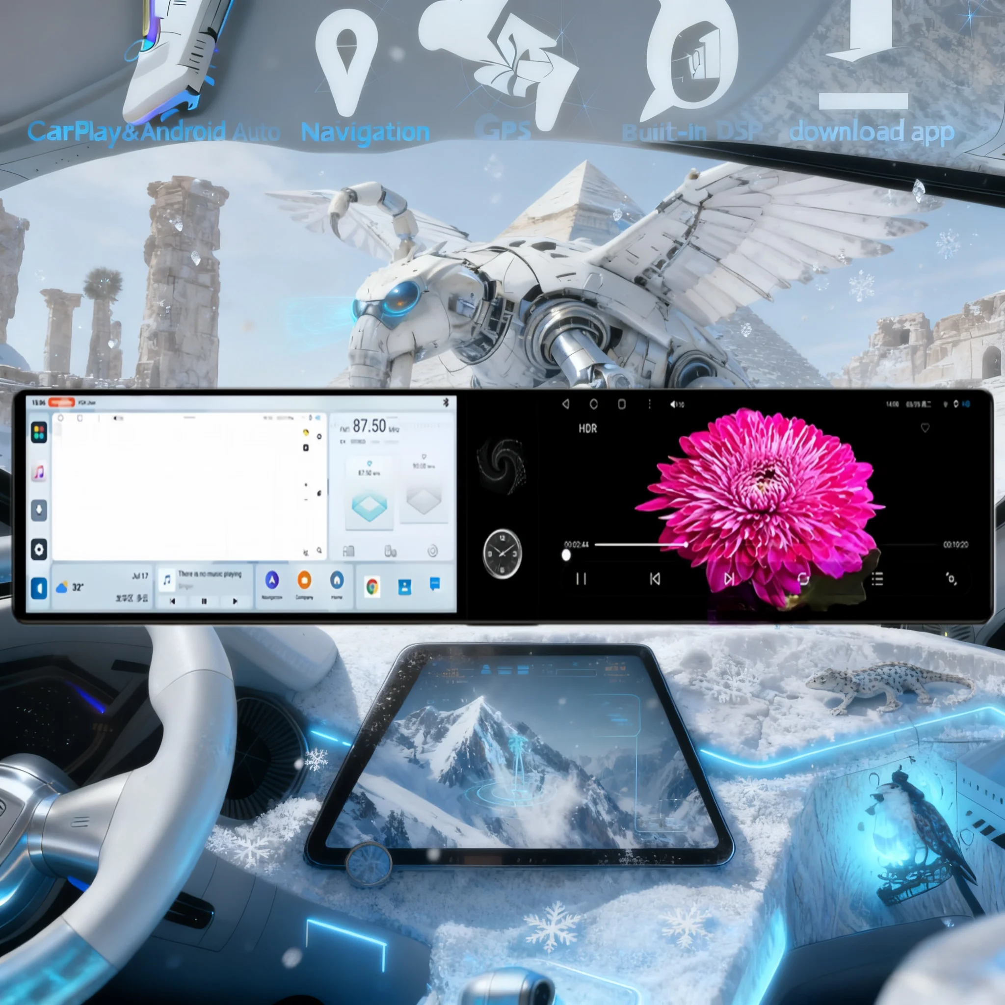 

Dual 12.3" Android 14 CarPlay Auto For Volkswagen T-Cross 2019 2020-2023 Screen Car Radio Multimedia Stereo Player GPS Head Unit