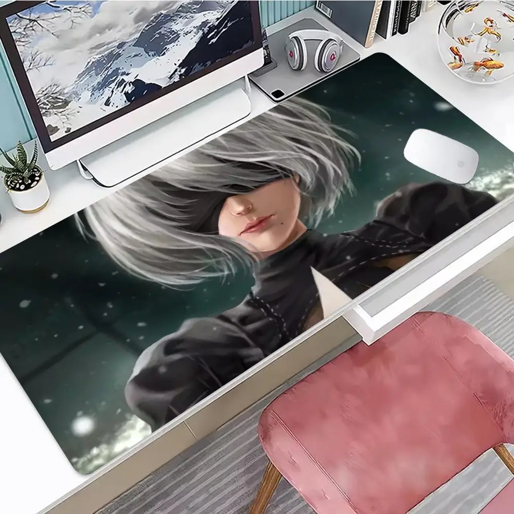 

Game Nier YoRHa No. 2 Mouse Pad Gaming Mouse Pad, Mouse Pad with Edges and Non-Slip Rubber Base, Extended Mouse Pad