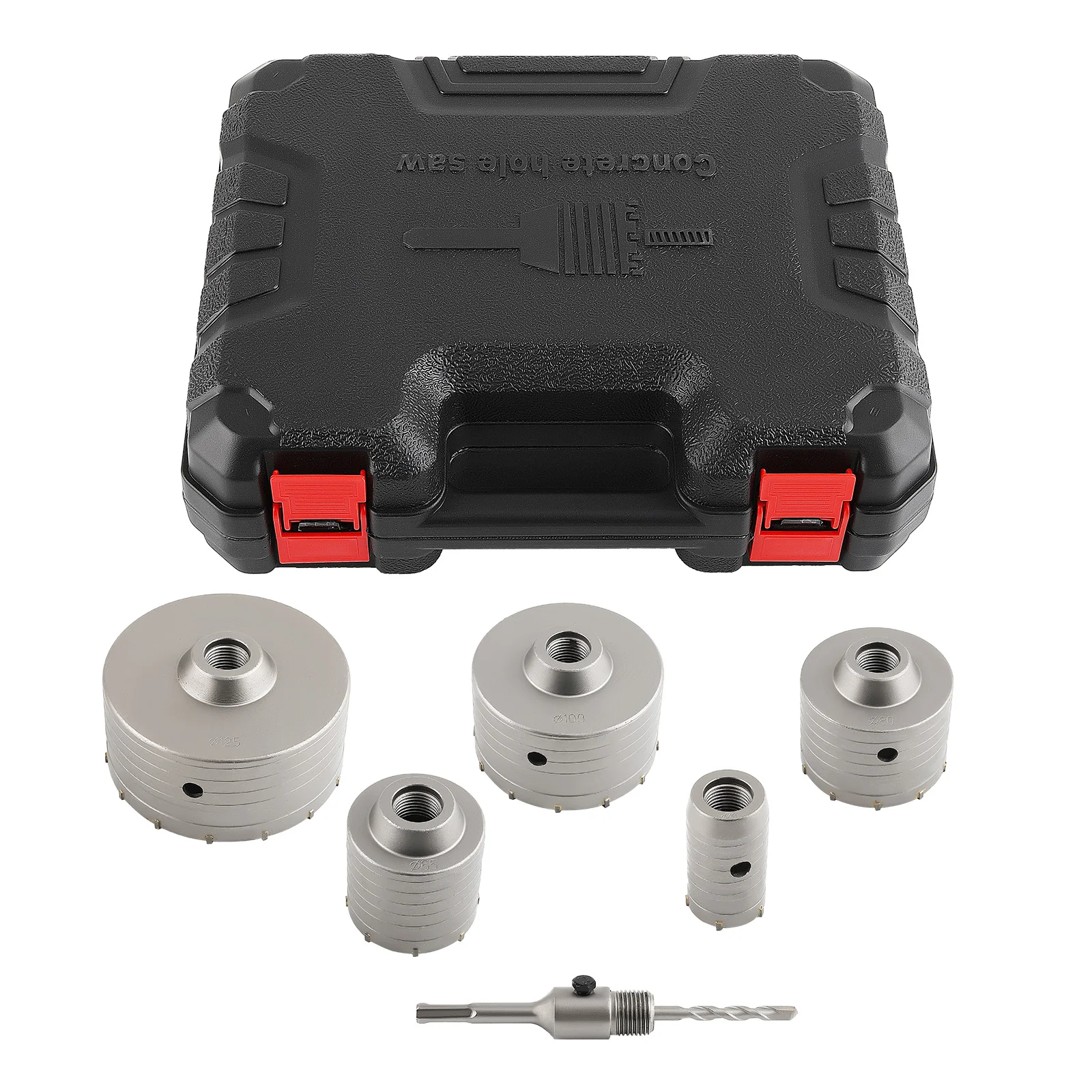 

Набор коронок для бетона (6 шт.) с центрирующим сверлом для цементных и кирпичных стен